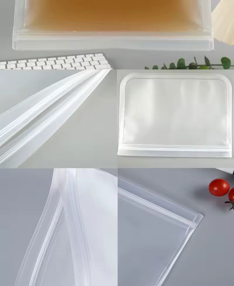 Sacs de stockage réutilisables des aliments en silicone